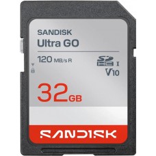 SANDISK 32GB Ultra Go SD Card UHS-I, Up to 120MB/s Read Speed, 